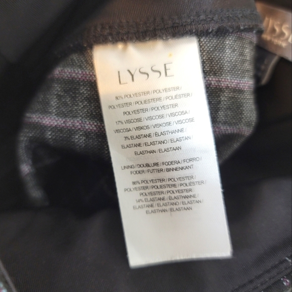 LYSSE FLOWER PIN DOT PRINT SKINNY LEGGINGS, SZ LARGE - Picture 4 of 7